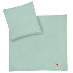 Julius Zöllner Bettwäsche Terra 80x80 + 35x40 cm grün