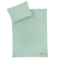 Julius Zöllner Bettwäsche Terra 100x135 + 40x60 cm grün
