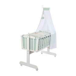 roba Babywiege Woodland Buddies 40x90 cm inkl. Zubehör Stubenwagen weiß