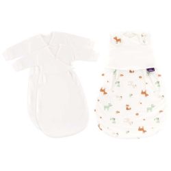 Träumeland Babyschlafsack LIEBMICH 3tlg. Set Waldtiere Größe 68/74