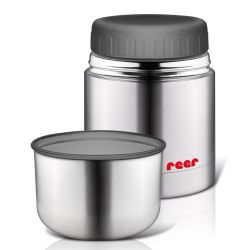 Reer Edelstahl - Warmhaltebox für Nahrung mit Becher