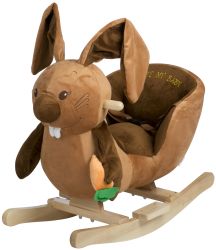 BabyGO Rocker Schaukeltier mit Gurtsystem Rabbit Hase