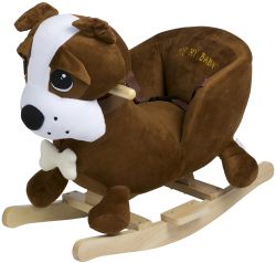 BabyGO Rocker Schaukeltier mit Gurtsystem Dog Hund