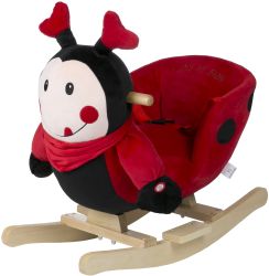 BabyGO Rocker Schaukeltier mit Gurtsystem Ladybug Marienkäfer