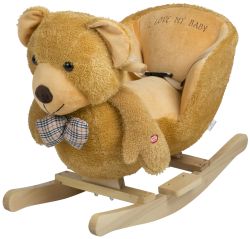 BabyGO Rocker Schaukeltier mit Gurtsystem Bear Bär