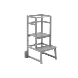 Fillikid Lernturm Tower höhenverstellbar 40 - 60 cm Hartholz grau