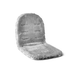 Fellhof Lammfell Einlage für Kinderwagen grau