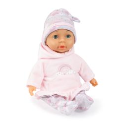 Bayer Design My First Baby 28 cm Babypuppe mit Kleider rosa Regenbogen