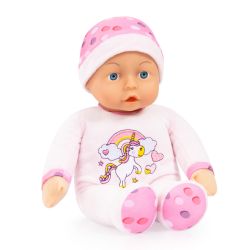Bayer Design Puppe My First Baby Babypuppe 30cm rosa Einhorn