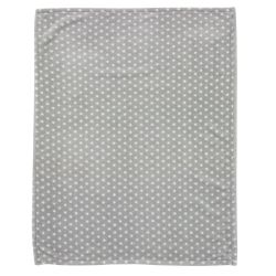 ALVI Microfaserdecke Babydecke UV50+ Stars silber 75x100cm