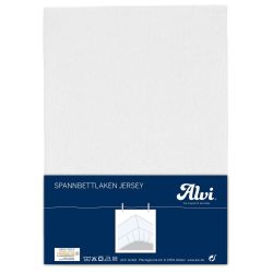 ALVI Spannbettlaken Jersey weiß 70x140cm