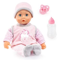 Bayer Design Puppe First Words Baby 38 cm rosa