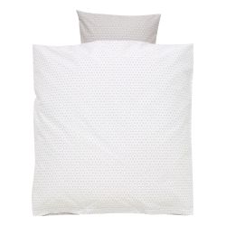 Alvi Bettwäsche für Wiege und Stubenwagen Raute taupe 80x80 cm