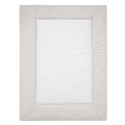 Alvi Krabbeldecke Raute taupe 100x135 cm