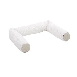 Alvi Nestchenschlange für Kinderbett und Kommode Raute taupe 180 cm