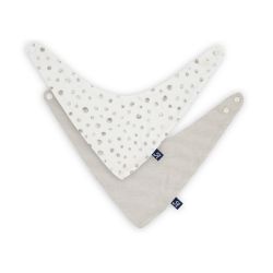 ALVI Dreieckstuch 2er Pack Aqua Dot Punkte und Streifen 27x34cm