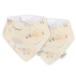 ALVI Dreieckstuch 2er Pack Jungle 27x34cm