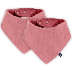 ALVI Dreieckstuch Mull 2er Pack fox glove