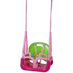 BabyGo Doremi Babyschaukel Kinderschaukel pink green