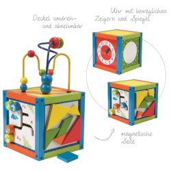 Roba Kids Aktivwürfel - Motorikwürfel mit Uhr