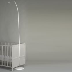 Alvi Himmelstange mit Fuß extra lang für Baldachine - Höhe ca. 230 cm