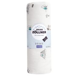 Julius Zöllner Jersey Kuscheldecke Schmusedecke Decke 70x100 cm Fuchs & Elch
