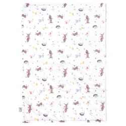 Julius Zöllner Jersey Kuscheldecke Decke gefüttert 70x100 cm Crazy Animals