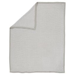 Alvi Strickdecke 100% Baumwolle 75x100 New Waffle grau 994-9