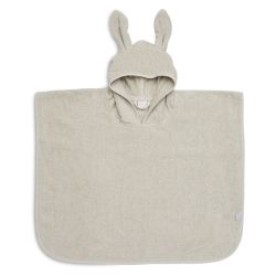 Jollein Badeponcho 65x62 cm Nougat Kapuzenbadetuch Handtuch beige