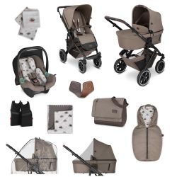 ABC Design Starter Set 2in1 Kombi-Kinderwagen Salsa 4 Air Pure cream inkl. Zubehör