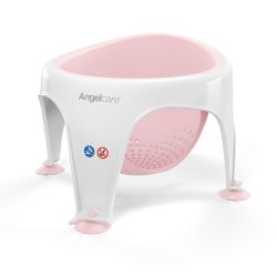 Angelcare Badering Badesitz rund mit Soft-Touch Sitzfläche Light pink