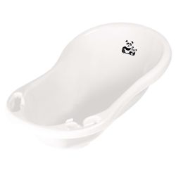 Keeeper Babywanne 84 cm mit Stöpsel Panda Weiß