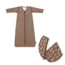 Jollein Schlafsack 70 cm Blätter Meadow chestnut mit abnehmbaren Ärmel