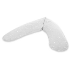 Theraline Dodo Pillow Stillkissen ink. Bezug Sternchen grau 170cm Mikroperlen