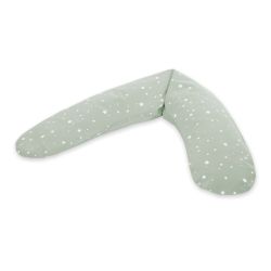 Theraline Dodo 170 cm inkl. Bezug Sternchen grün Perlenfüllung