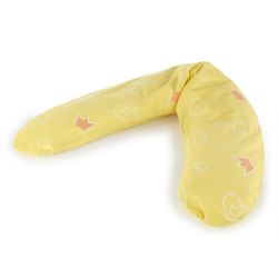 Theraline Dodo Pillow Stillkissen 170 cm inkl. Bezug 35 Krönchen gelb