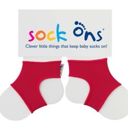 Baby Sockenhalter Söckchenhalter Sockenhalter Large 6-12 Monate Rot