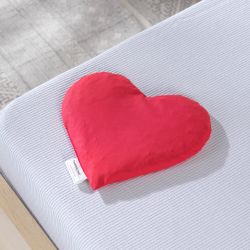 Theraline Rapskissen Herz klein 21 x 22 cm rot Rapssamen