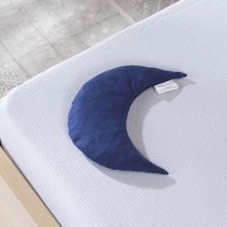 Theraline Kirschkernkissen Mond klein 23 x 10 cm Dunkelblau Kirschkerne