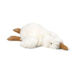 Fellhof Lammfell Kuscheltier Gans RÜDIGER gross ca. 90 cm