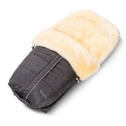 Fellhof Kinderwagen-Fellsack Fußsack Aspen graphit-melange