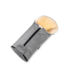 Fellhof Kinderwagenfellsack Fußsack Lammfell GASTEIN black melange
