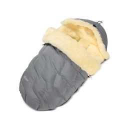 Fellhof Kinderwagenfellsack Fußsack WINTERBERG grau