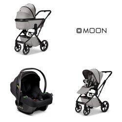 Moon Kombikinderwagen Ciao Set mit Babyschale Cosmo 2.0 ghost