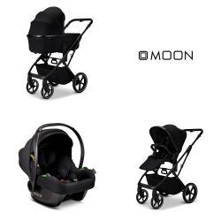 Moon Kombikinderwagen Ciao Set mit Babyschale Cosmo 2.0 onyx