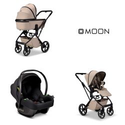 Moon Kombikinderwagen Ciao Set mit Babyschale Cosmo 2.0 sand