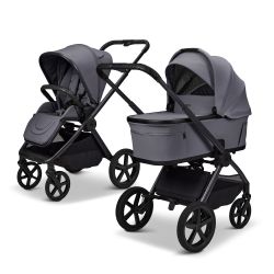 Moon Gio FOLD Kombi-Kinderwagen mit faltbarer Babywanne graphite