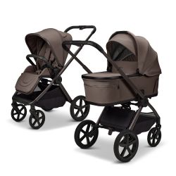 Moon Gio FOLD Kombi-Kinderwagen mit faltbarer Babywanne greige