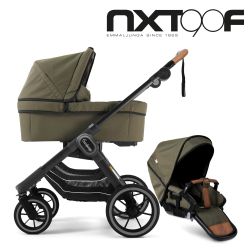 Emmaljunga NXT90 FLAT Outdoor - Duo Outdoor Olive