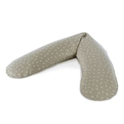 Bezug für das Original Theraline Stillkissen Blättertanz taupe 